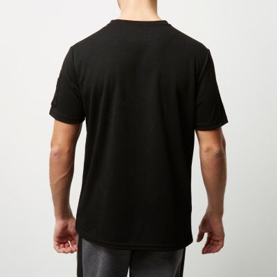 Black zip sleeve T-shirt